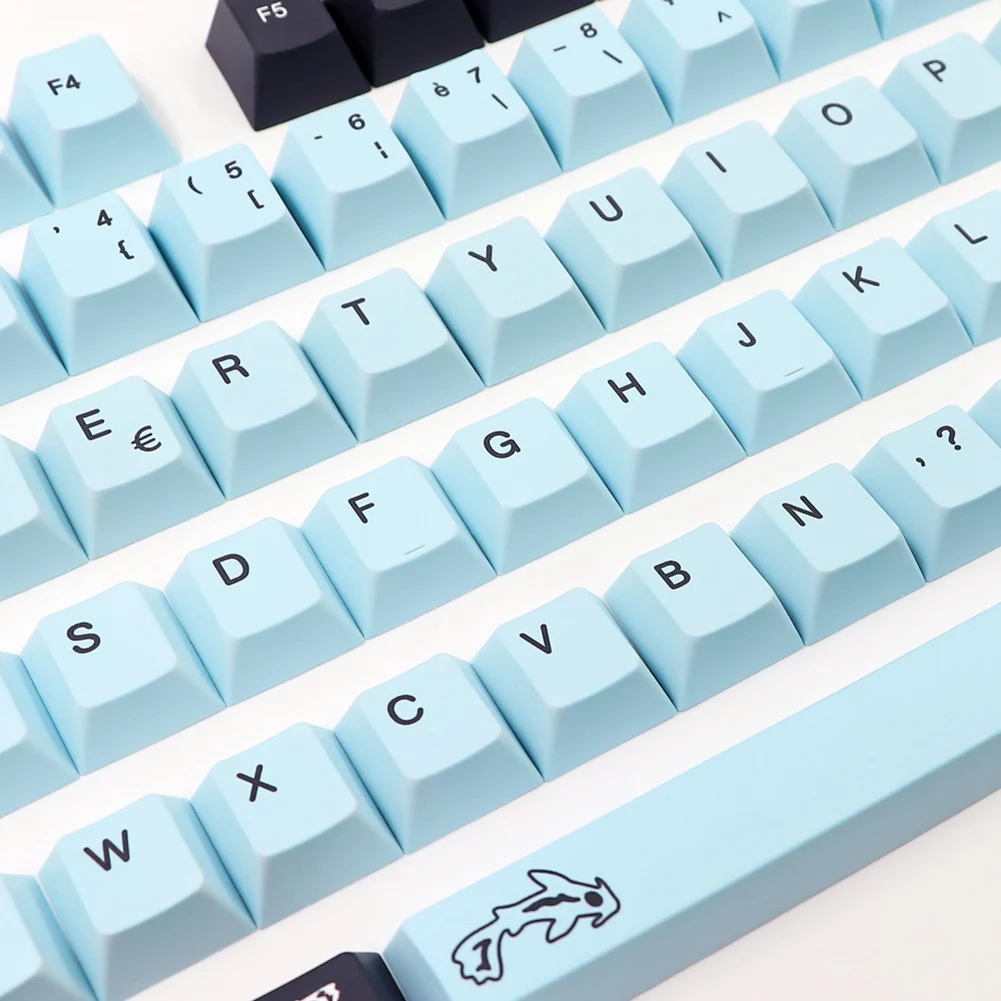 

OFSS-1 Набор колпачков для клавиш Mizu, французские колпачки для клавиш MX Switch, клавиатура с вишневым профилем, колпачок для клавиш FR, 135 клавиш