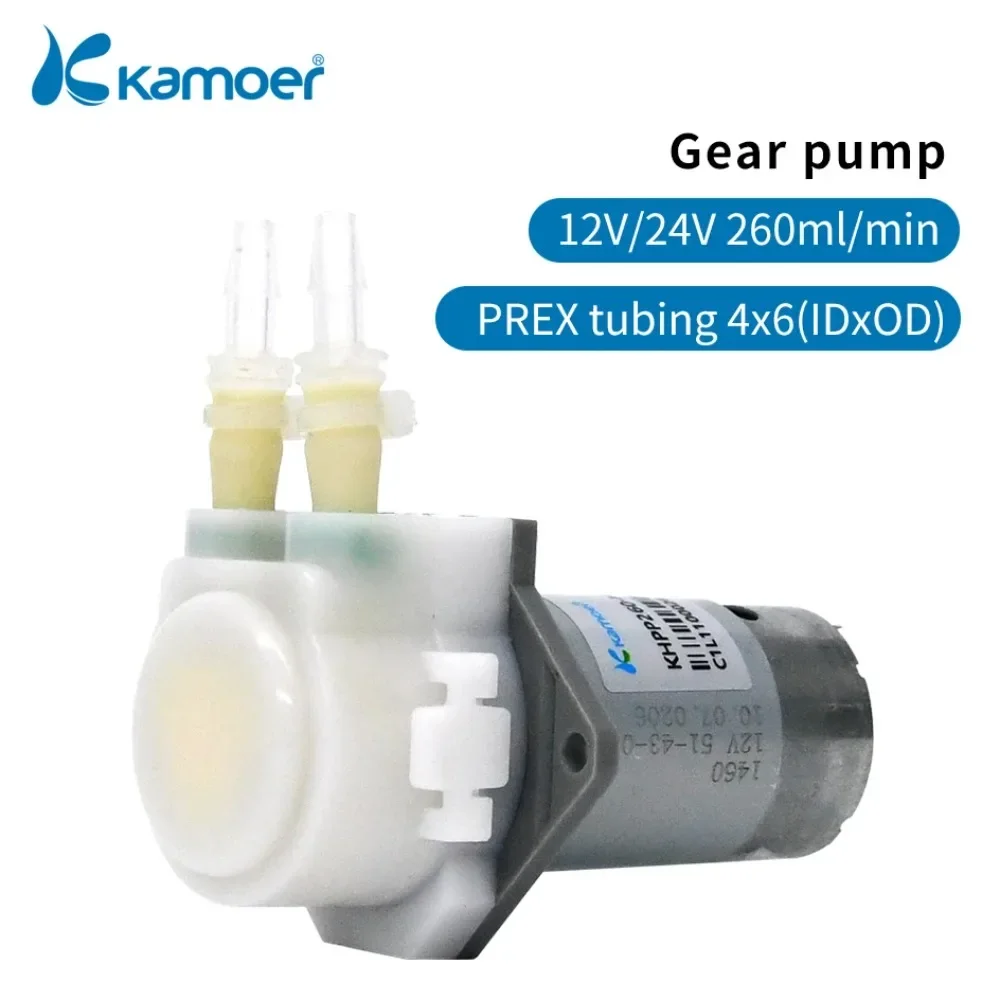 220ml/min KHPP260 Peristaltic Pump 12V 24V Gear Pump DC Motor Self-priming Silicone Tubing Dosing Pump