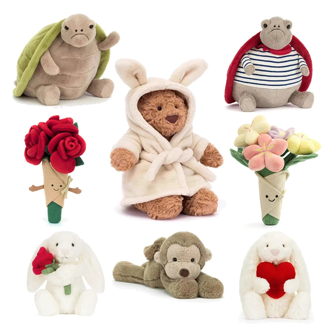 Jc Classic Hit Bartholomew Bear Smaug Monkey Timmy turtle Series Plush Toys Cute Plush Toy Baby Comfort Doll Child Birthday Gift