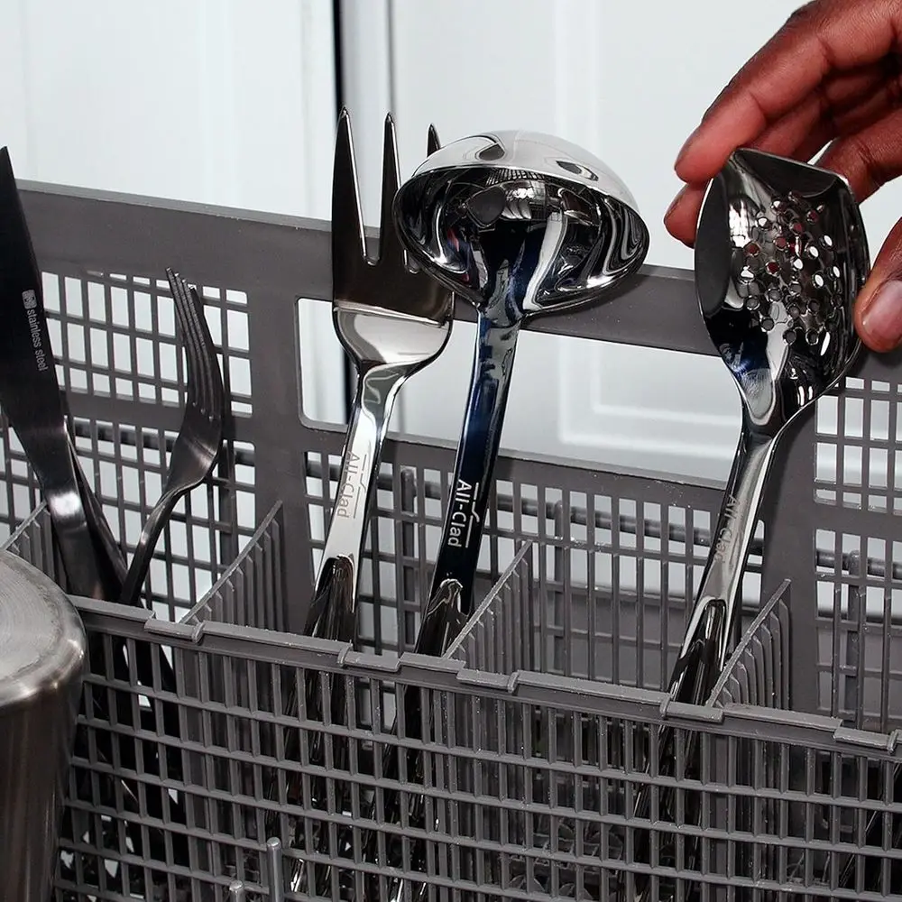 5-Piece Stainless Steel Specialty Kitchen Tool Set with Silver Caddy