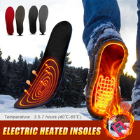 Winter Foot Warmer Insoles USB Electric Rechargeable Heated Shoes Insert Pads with Remote Controller Outdoor Thermal Insoles