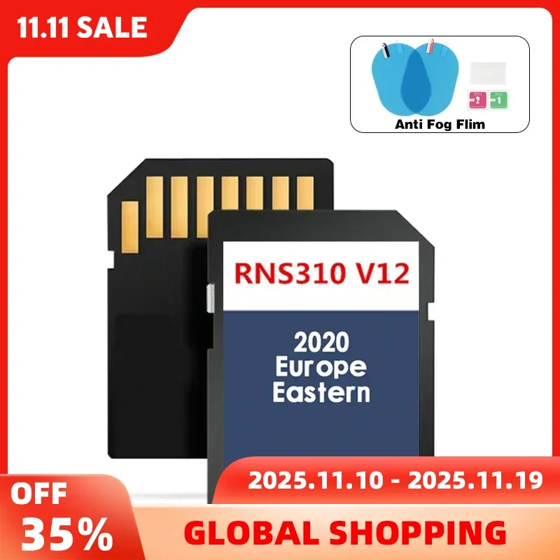 

RNS 310 Caddy 2K East Map Version FX V12 Polo Europe for Bosch with Anti Fog Reaview Stickers