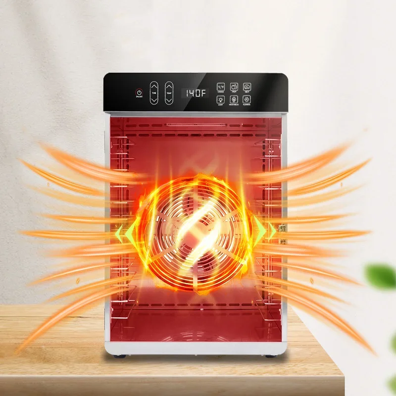 10-Tier Smart Recipe Dehydrator for Dried Fruits and Vegetables Multifunctional Food Dehydrator for Home and Commercial Use