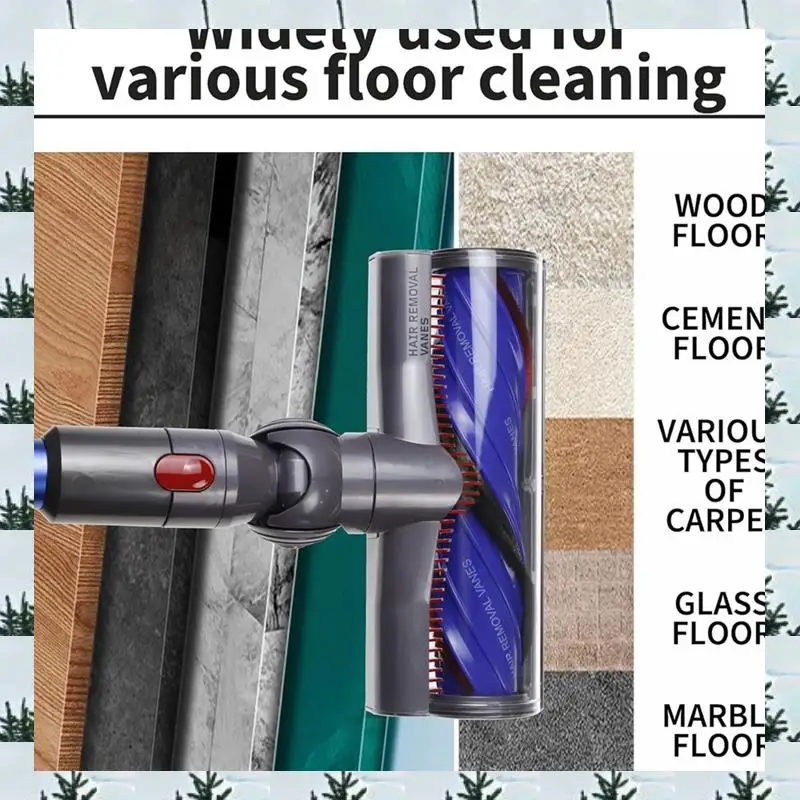 ABLG Anti-Tangle Replacement Vacuum Head Set For Dyson V8 V10 V11 V15 Cordless Vacuum Cleaner For Carpets Rugs Hardwood Floor