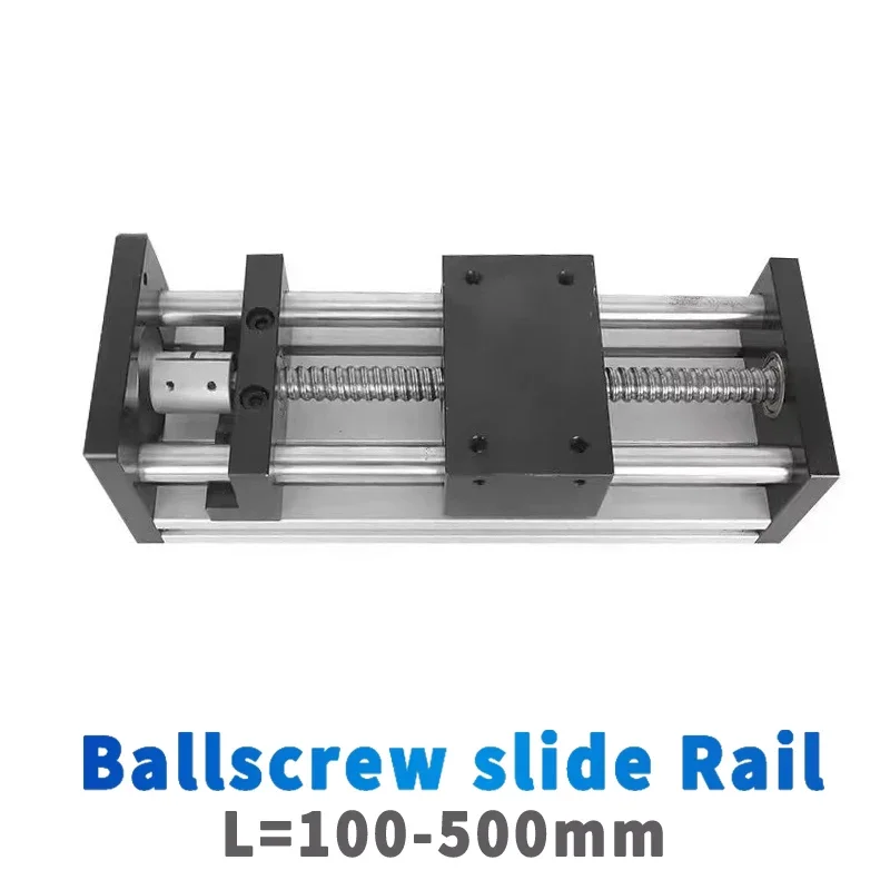 Linear Guide coupling Sliding Table Ballscrew SFU1204 100mm-500mm Stroke coupling Double Optical Axis CNC Table 3D Printer XY