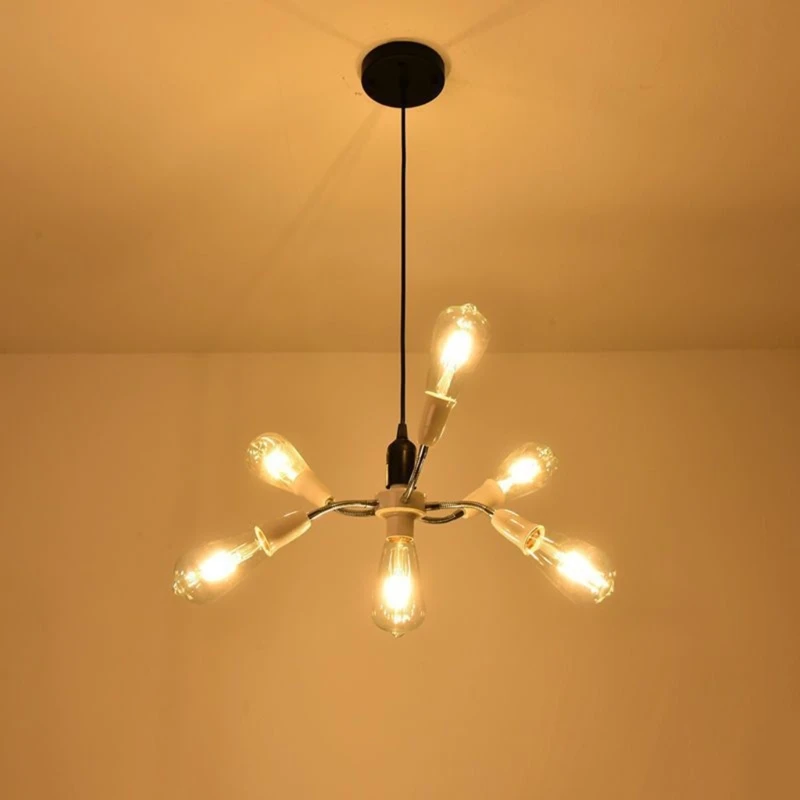 Rozdzielacz E27 3/4/5/6 głowice Podstawa żarówek LED Regulowany adapter oprawki LED