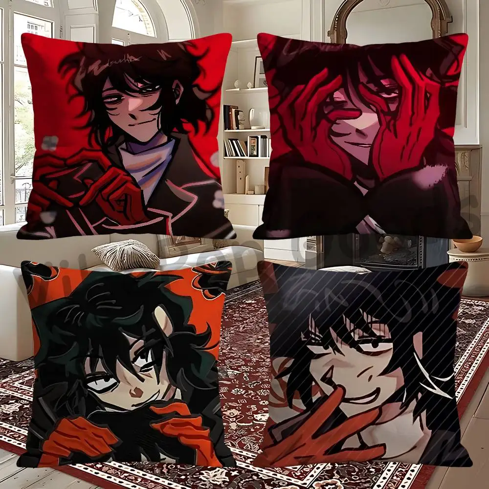 M-Married in R-Red B-Bok-su Square Cushion Cover Weird Aesthetic Library Book Page Print Pillow Cover