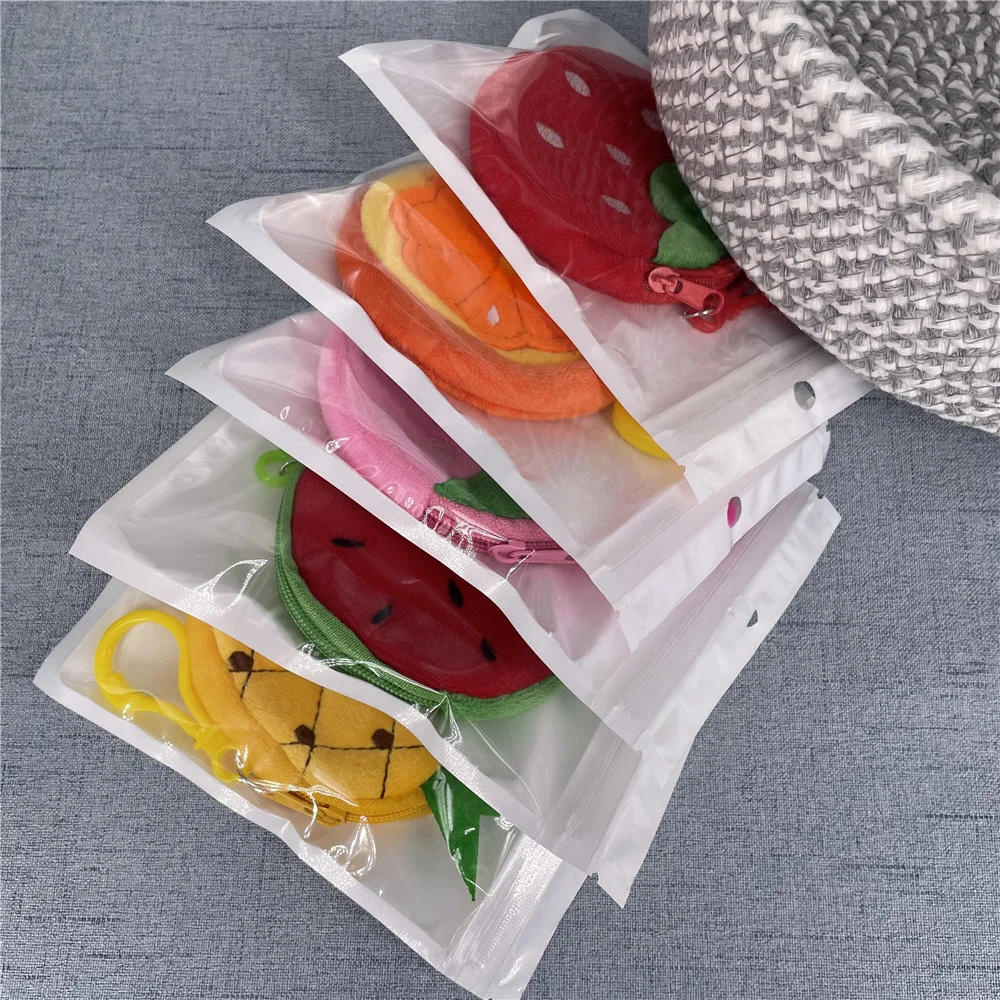 50PCS Little 8CM Fruit Coin BAG , Key Chain Charm Gift Coin Wallet Pouch Wallet