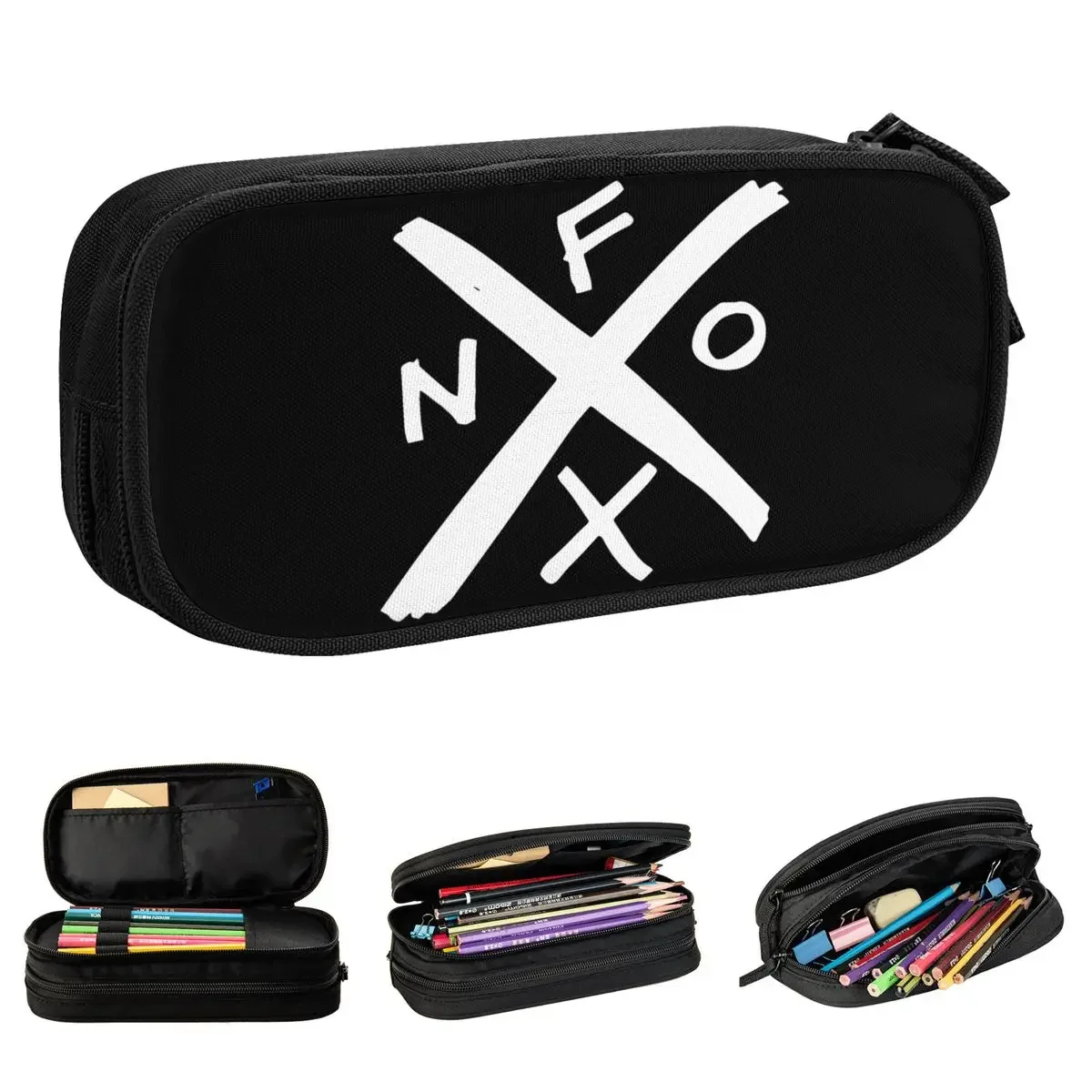 

Punk Rock NOFX Pencil Cases Lovely Band Pen Holder Bags Student Big Capacity School Supplies Zipper Pencil Box