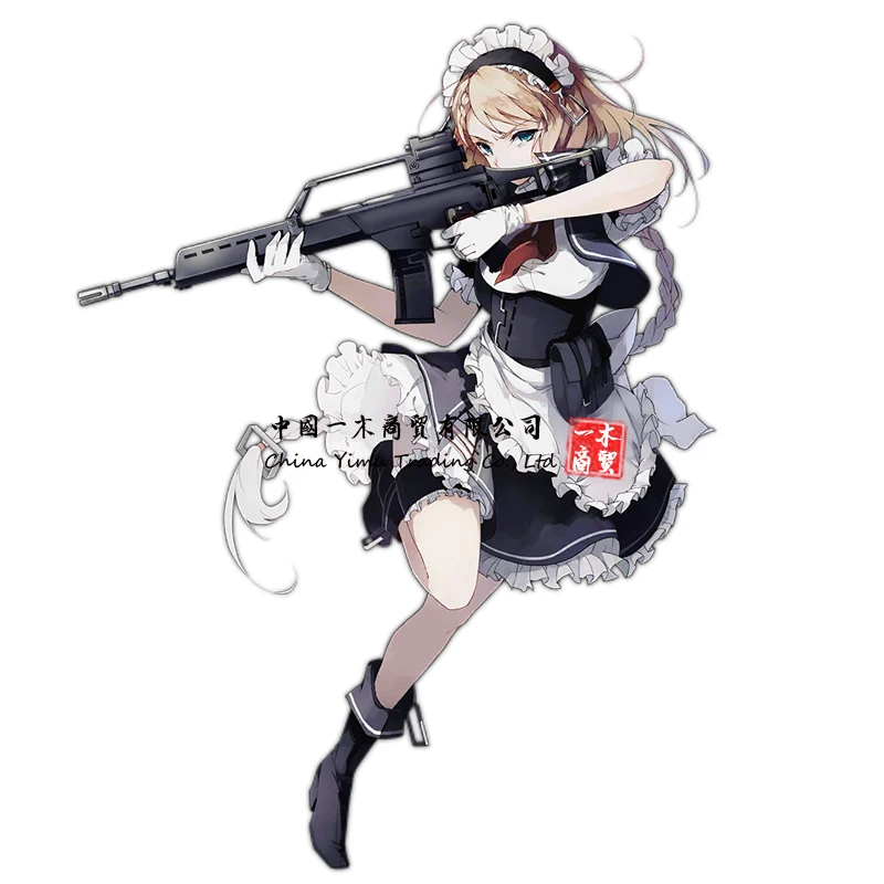 Girls Frontline Anime Weatherproof Sticker Car Decal Side Stripe Stickers For VW Transporter T5 T6 T4 Sticker Decal Vinyl Camper