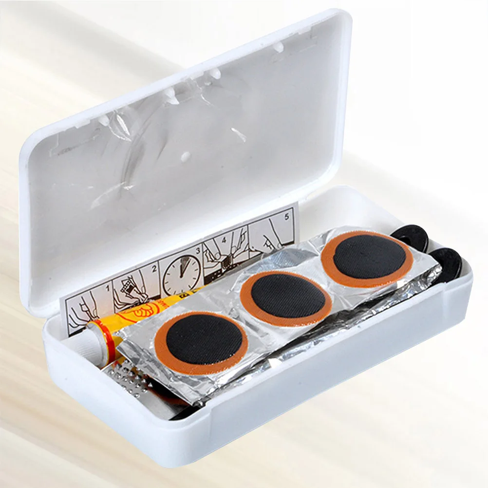 

Tire Repair Kit Bike Tool Organizer Patch Accessories Puncture Collection Lightweight Rubber Thickened File Sturdy