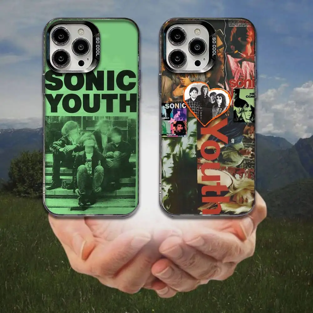 

Sonic Youth Dirty Band Phone Case For iPhone 17,16,15,14,13,12,11,8,7,Pro,Max,Plus,Mini,XS,SE Anti Fall Black Matte Hard