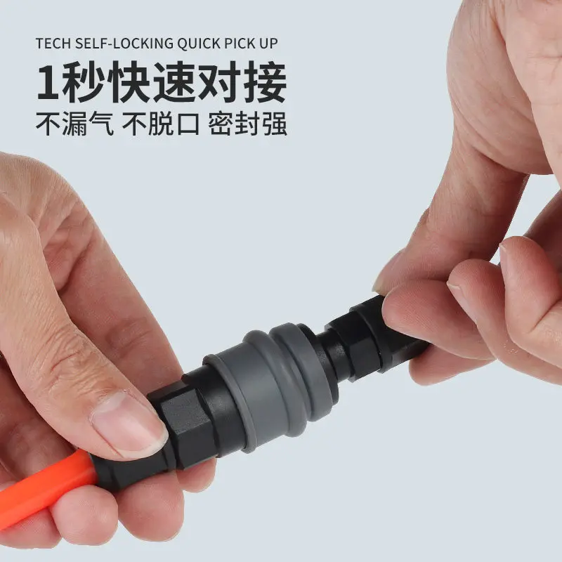 Plastic Steel Self-locking C-type Quick Connector Trachea Air Pump Air Compressor Accessory Head Pneumatic Connector