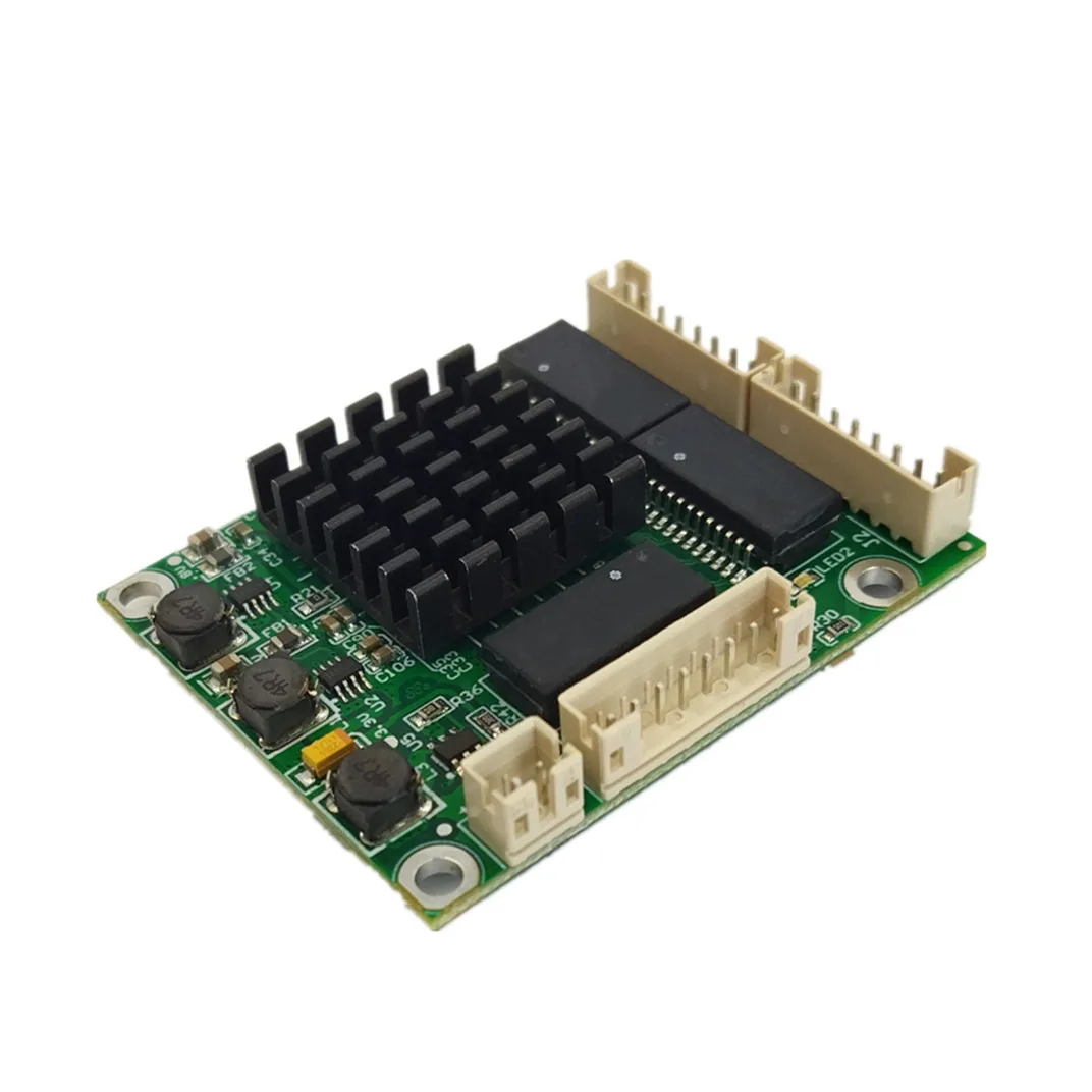 Industrial-grade Wide-temperature Mini-mini Low-power 3-port Gigabit Network Patch Panel Switch Motherboard Module