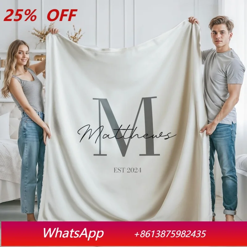 

Customized name Blanket Soft skin-friendly sofa Blanket Home decoration