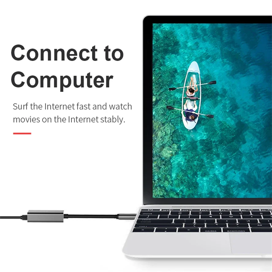 USB 3.0 نوع C محول إيثرنت بطاقة الشبكة USB Type-C إلى RJ45 1000Mbps Lan كابل الإنترنت لأجهزة MacBook PC Windows XP 7 8 10 LUX #4