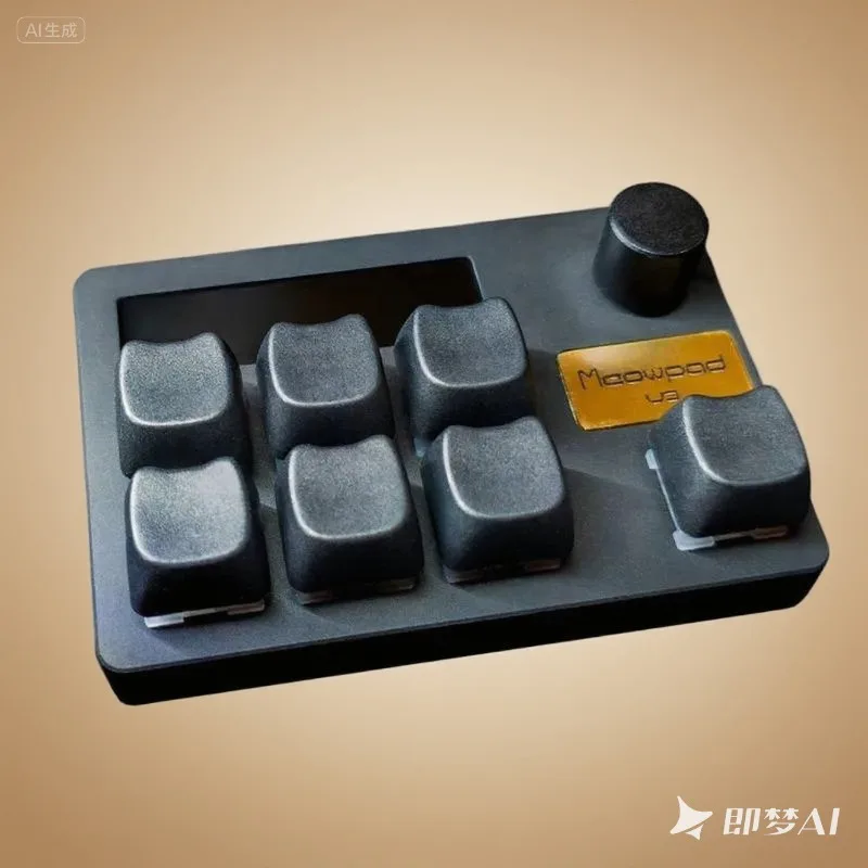 MeowPad V3 Mini Keyboard Magnetic Switch Hot Swap CNC Aluminium Keyboard Cat Knob Aksesori Keyboard Game Kantor Teclado Mecanico