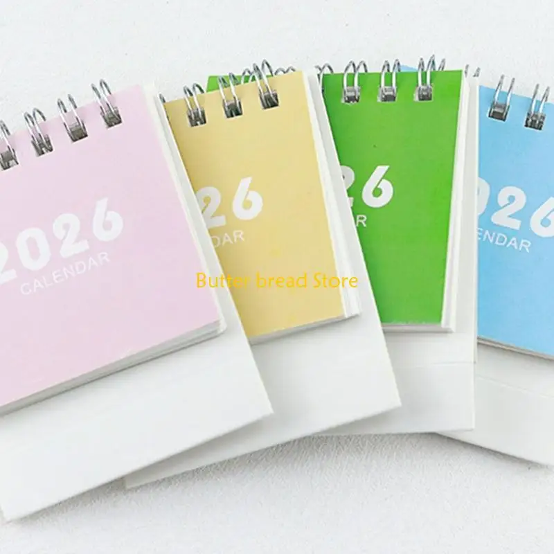 W89C 2026 Calendario escritorio desde agosto 2025 hasta diciembre 2026 Calendario mensual enlace bobina doble