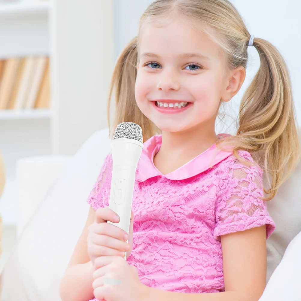 2 Pcs Toy Microphone Prop Model Wireless Microphones Stage Performance Pretend Fake Props