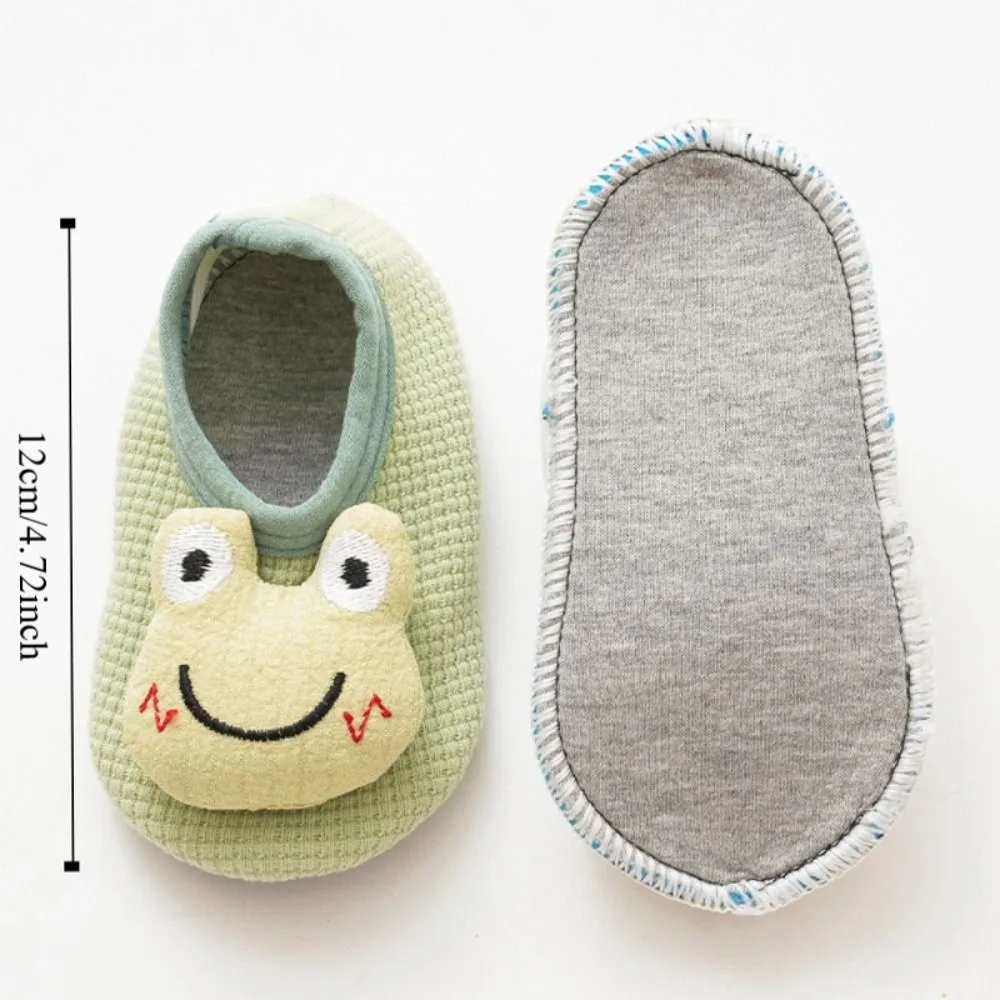 Rubber Sole Baby Sock Shoes Anti Skid Cartoon Design Infant Soft Soled Shoes Lightweight Warm Cushion Baby Walker Sneakers
