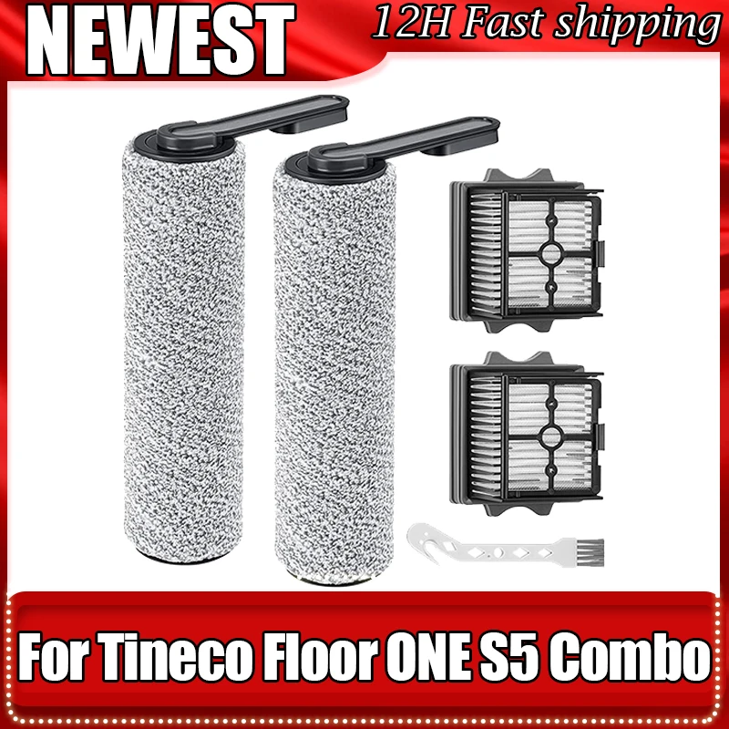 For Tineco Floor ONE S5 Combo Cordless Wet Dry Vacuum Cleaner Set Replacement Brush Roller And Vacuum HEPA Filter Accessories