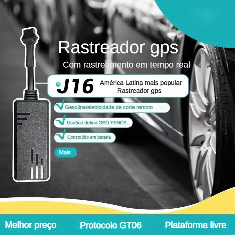 SinoTrack-J16 GPS Tracker, Dispositivo Localizador de Rastreamento em Tempo Real, Protocolo GT06 com Plataforma Livre e App Acc Alarm, 4G + 2G