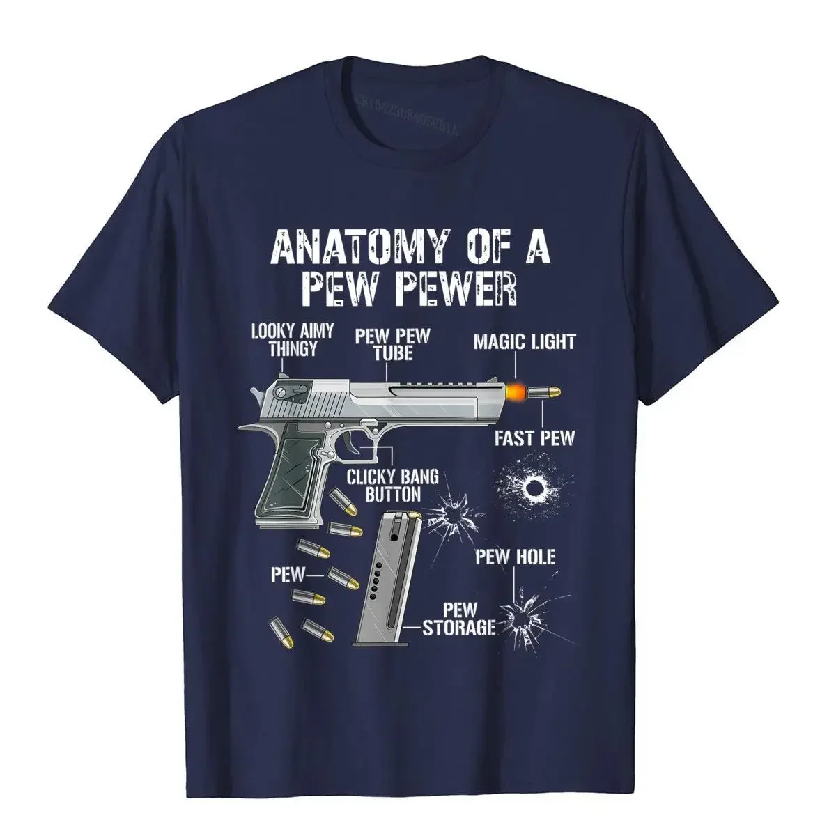 fashion heavyweight Funny Anatomy Of A  er Ammo Gun Amendment Saying T-Shirt Cotton Design Tees Funky Men T Shirt Leisure