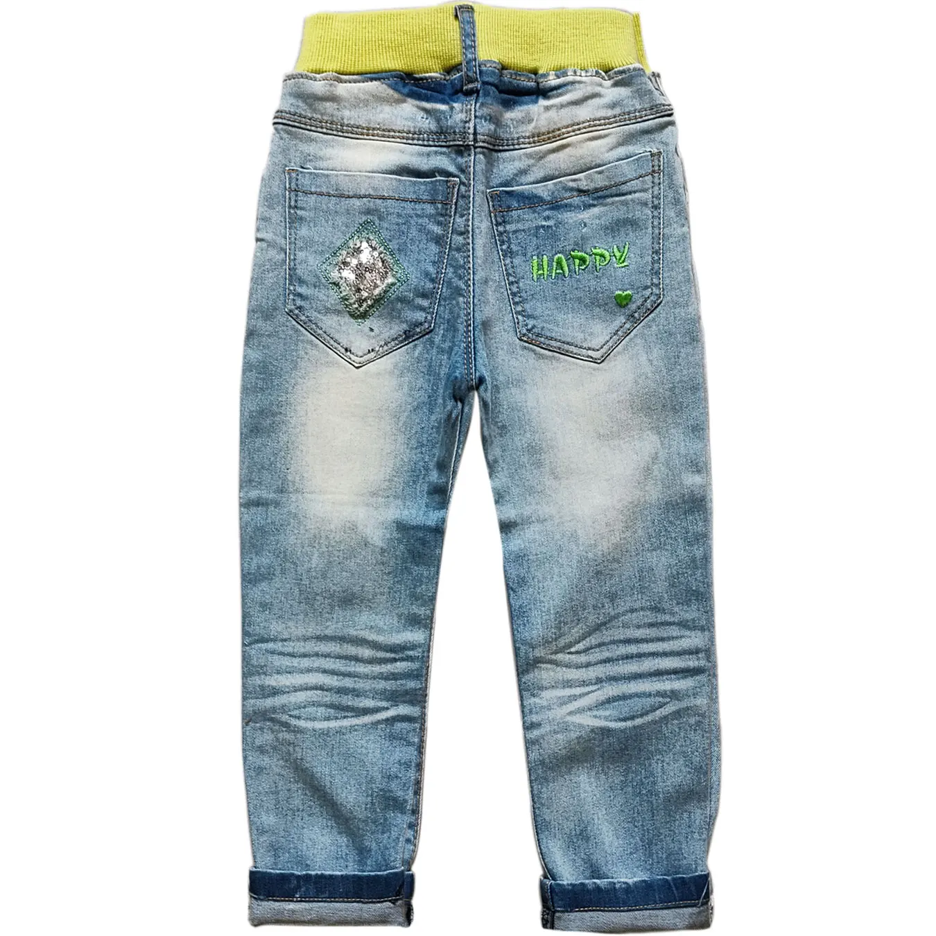 5087 kids jeans girls denim pants  soft trousers children\'s