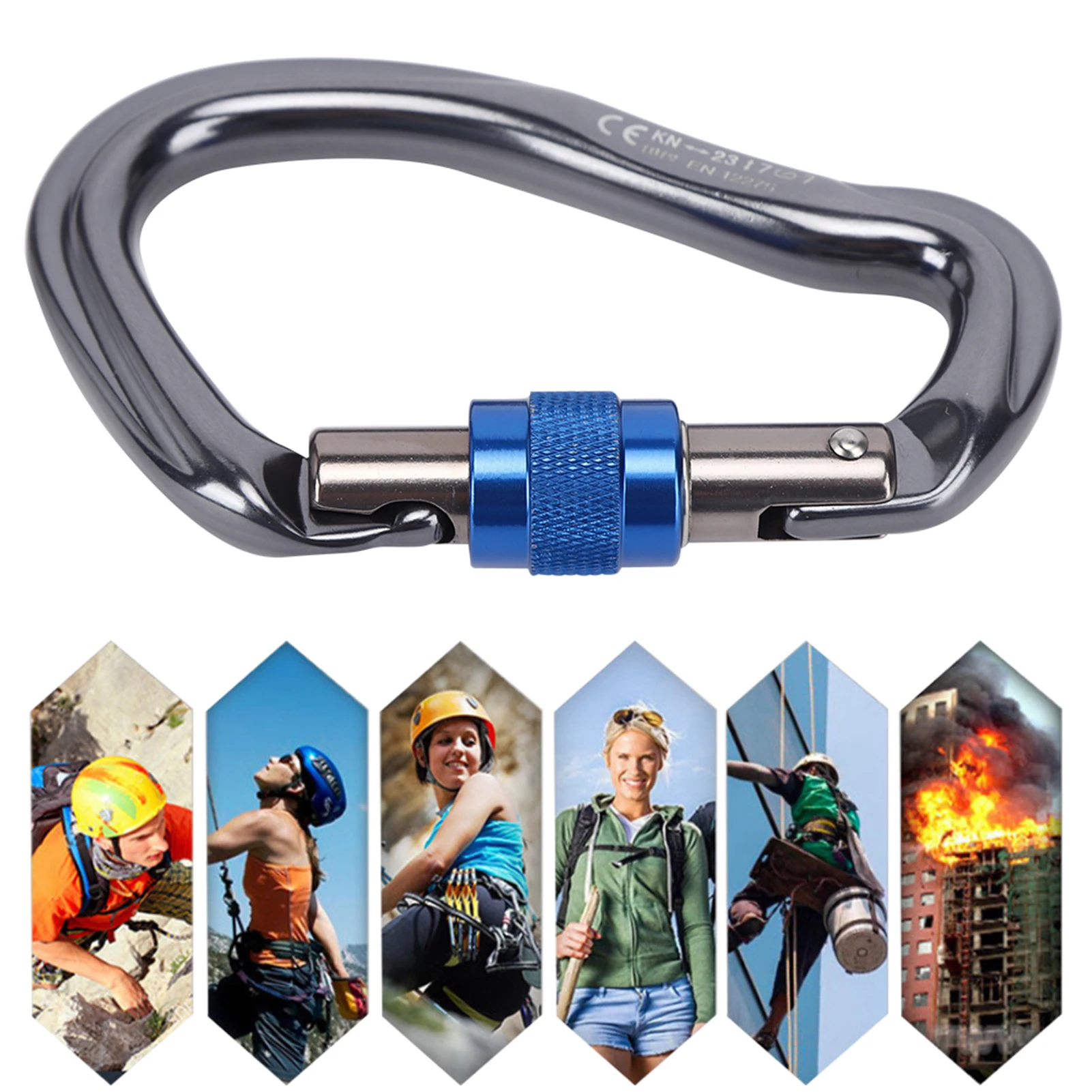 Yeni 7075 Alüminyum Kilitleneb - Carabiner Locking D incelemesi ve fiyatı