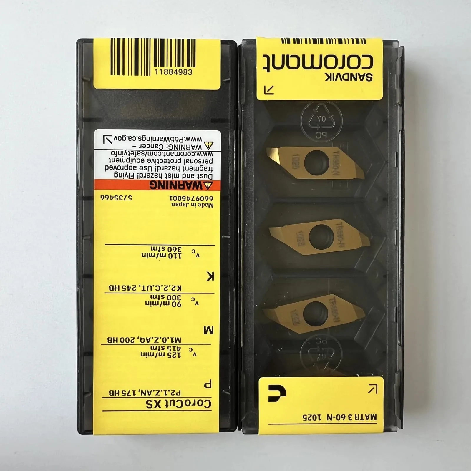 

Original SANDVIK / MATR360-N 1025 / Hard alloy CNC Blade 5 Pcs