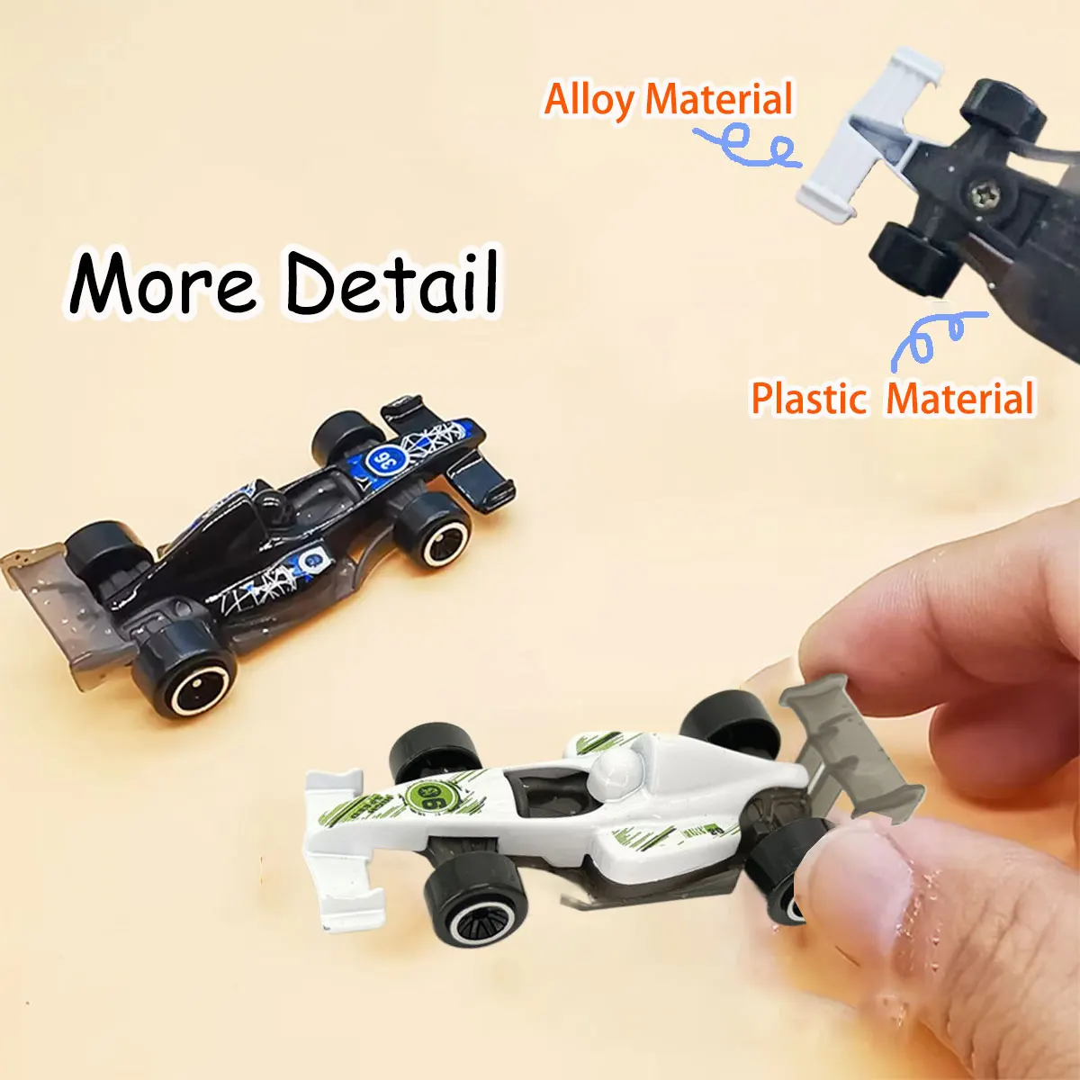 Random 4/8 Mini Car with/no Storage Box Racing Vehicle for Boy Model Toy Children Play Game Container Kids Birthday Gift
