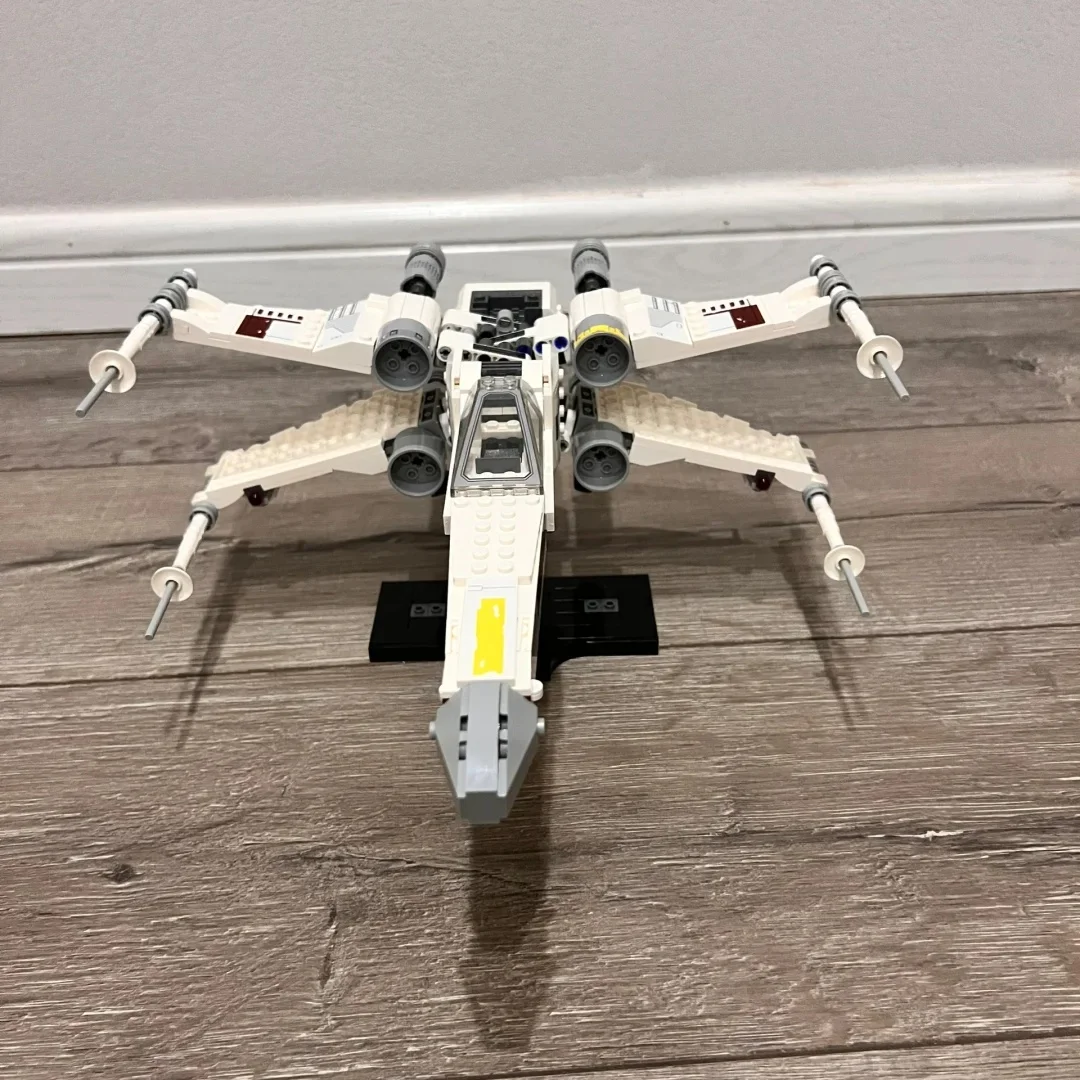 

Moc, новая космическая программа, миниатюрный истребитель Starship, рентгеновский истребитель, сделай сам, сборная модель, игрушка в подарок, детская головоломка в сборе