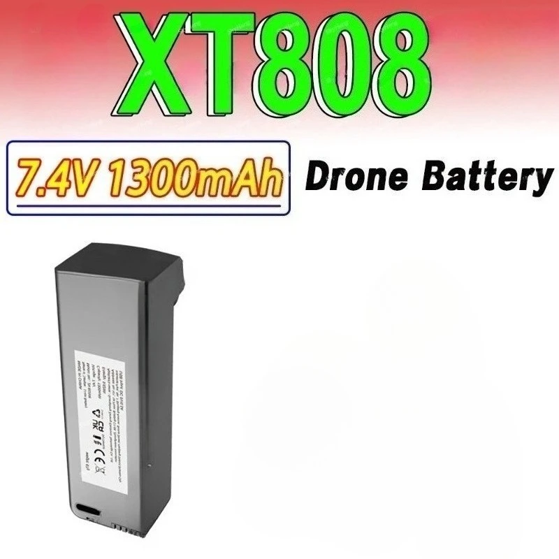 Newly Upgraded 7.4V 1300mAh Drone Battery For LSRC XT808 RC Quadcopter Replacement Battery Accessory Parts High Quality Battery