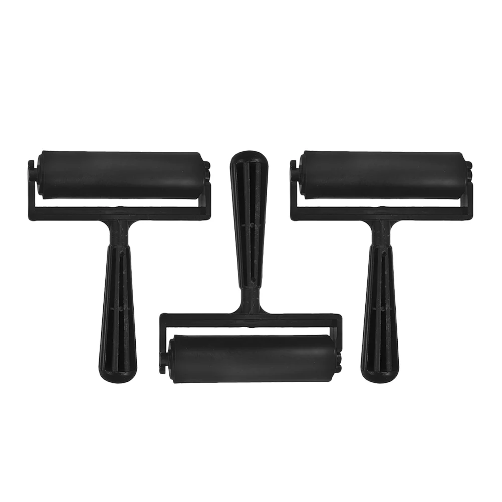 3 قطعة بكرات الحبر للطباعة أدوات الطلاء الماس الضغط الحرف استبدال الأسطوانة لسكرابوكينغ النفط اللوحة العمل #3