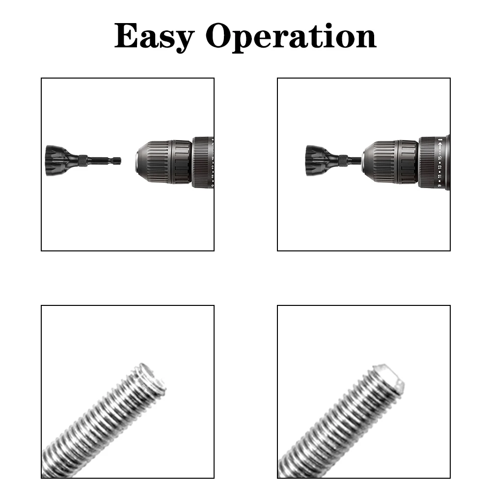 Herramientas para quitar rebabas de filete, Kit de chaflán, herramienta de desbarbado de recorte de perno de tripulación, tapón hexagonal de 5-25mm, 3-20mm, cuchillas de acero de tungsteno