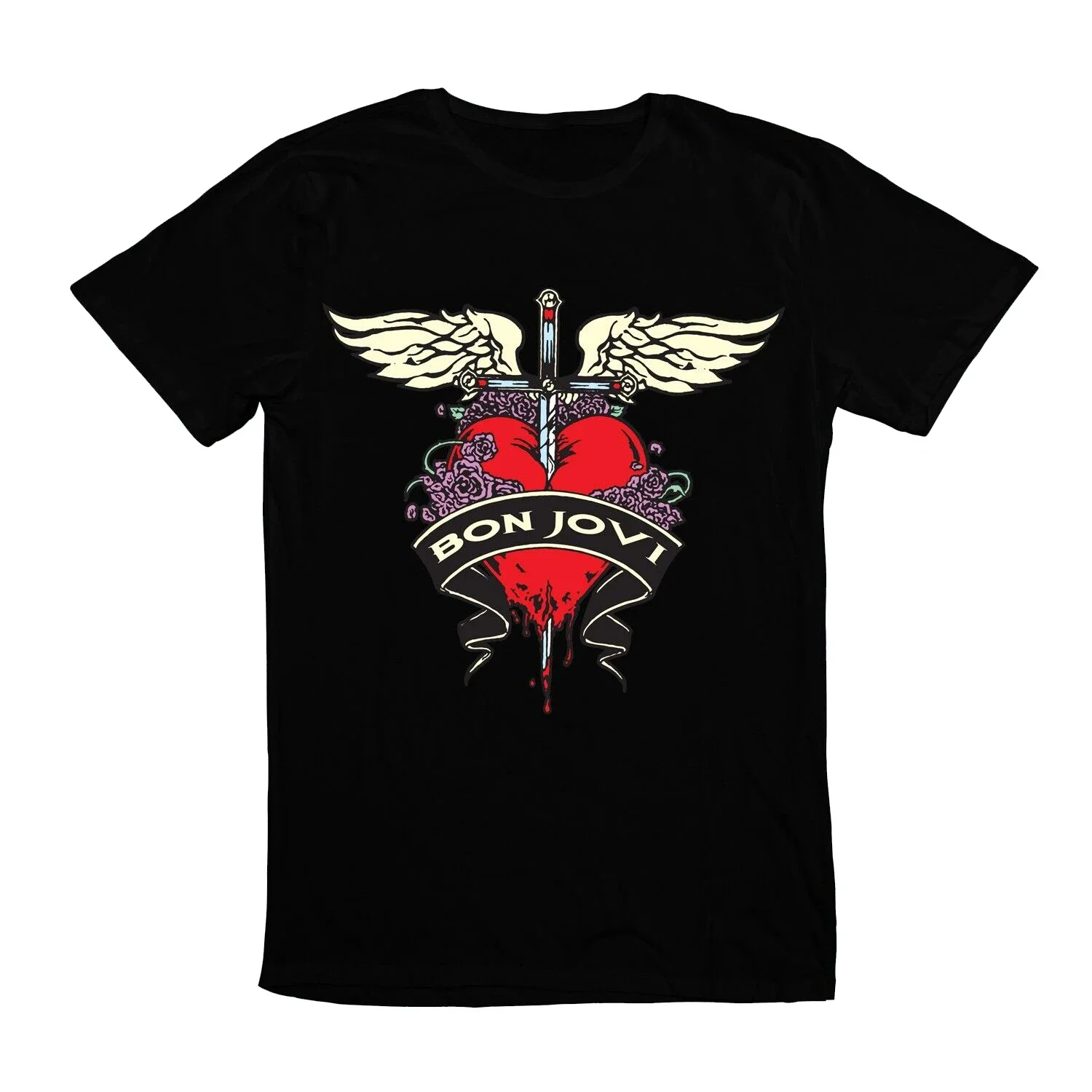 

Bon American Jovi Singer Rock Music Band T-Shirt