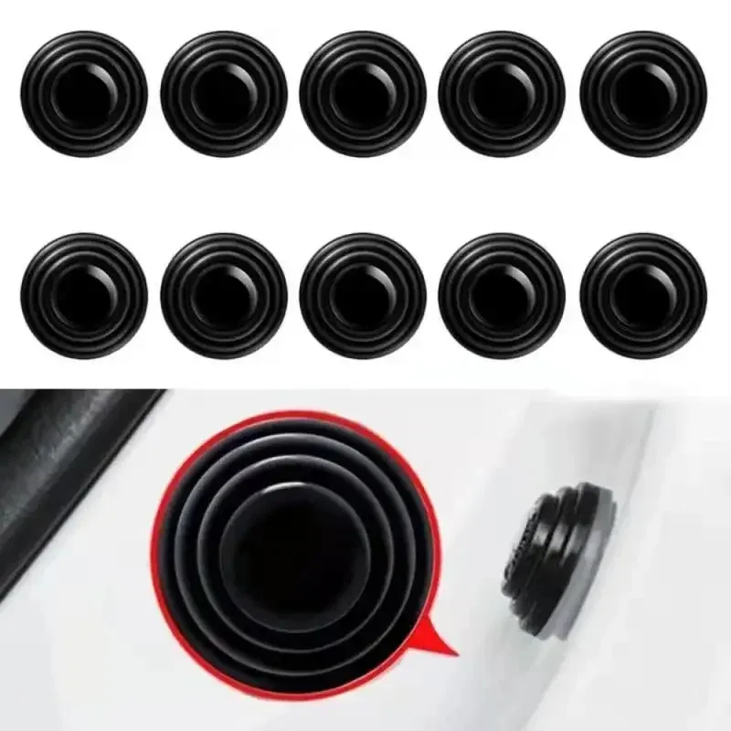 10-40pcs Anti-collision silicone pad car door closing anti-shock protection soundproof silent buffer stickers gasket Accessories