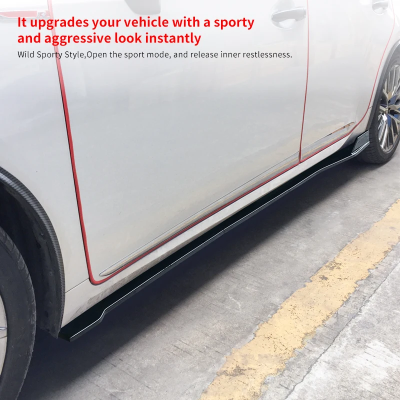 

Car Side Skirts Extensions Bumper Door Lip Splitters Winglet High Quality Auto Accessories Carbon For Lexus ES 2015 2016 2017