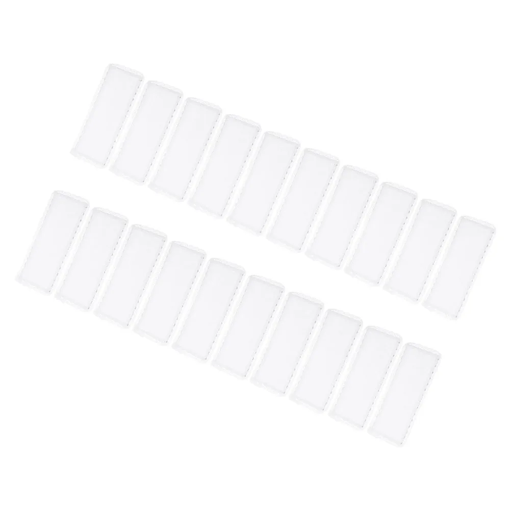 

20 Pcs Cross Stitch Bookmark Blank Bulk Craft Tassel Making Kit Polyester Diy Bookmarks Hollow Out Student Crafts