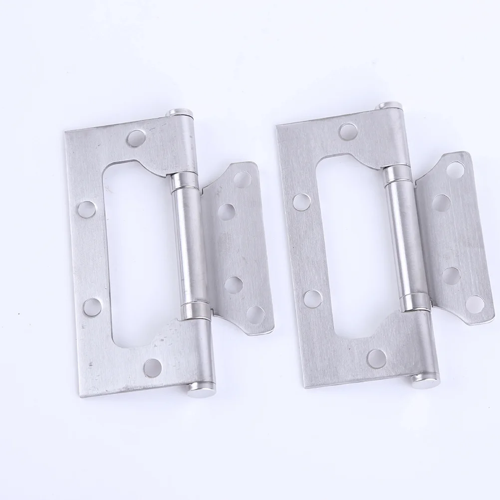 

2 Pcs Voice-silent Hinge Concealed Stainless Steel Door Hinges Furniture Spring