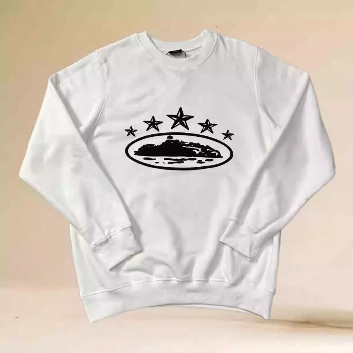 Autumn and Winter West Coast Hip Hop Style American Street Trend Crew-neck Pullover Hoodie High Quality Cotton Hoodie