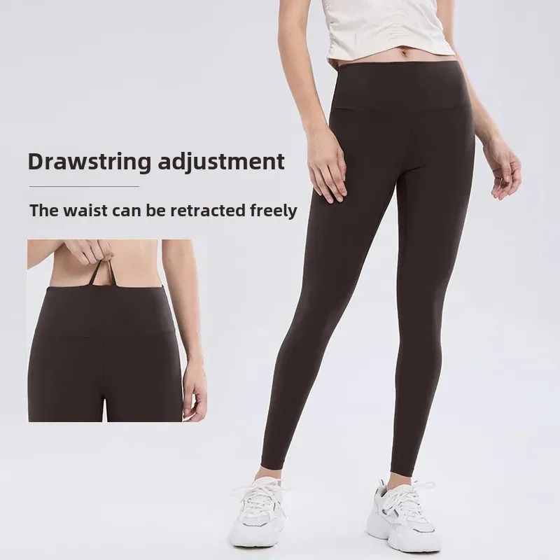 Wunder Train Kurze Hose für Damen, nacktes Gefühl, atmungsaktiv, doppelseitig, Schleif-Leggings, Bauchkontrolle, Po-Lifting, Yoga-Hose