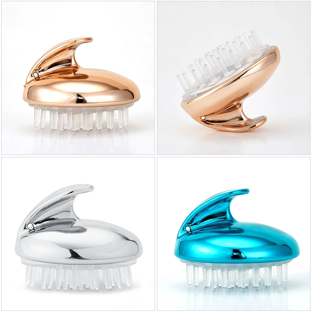 3 قطعة أمشاط تدليك فروة الرأس المضادة للقشرة فرش الشعر التطهير العميق تصميم كهربائي أدوات سبا متينة للرجال والنساء الحيوانات الأليفة