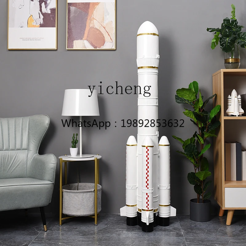 YFY Rocket Model Large Floor Ornament Simulation Sculpture Mall Store Window Display home decor