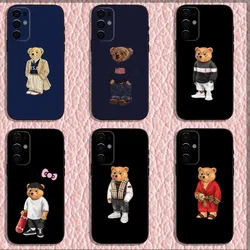 Fashion Baron F-Filou B-Bear  Phone Case For Samsung S24,S21,S22,S23,S30,Ultra,S20,Plus,Fe,Lite,Note,10,9,5G Black Soft Shell