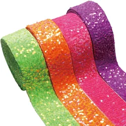 (20yards) 3inch 75mm Velvet Sequin Ribbon for Hairbows Accessories Wholesale in stock