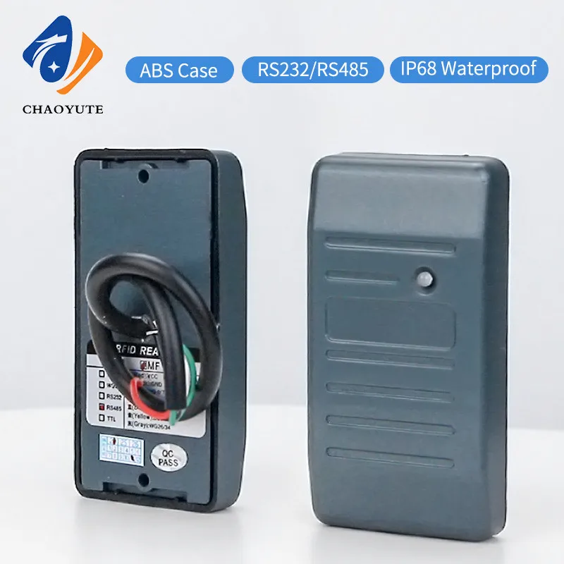 RS485/RS232 Communication Format Card Reader Waterproof ID/IC RFID Card Reader,Anti-interference Small size 5-24V custom mini