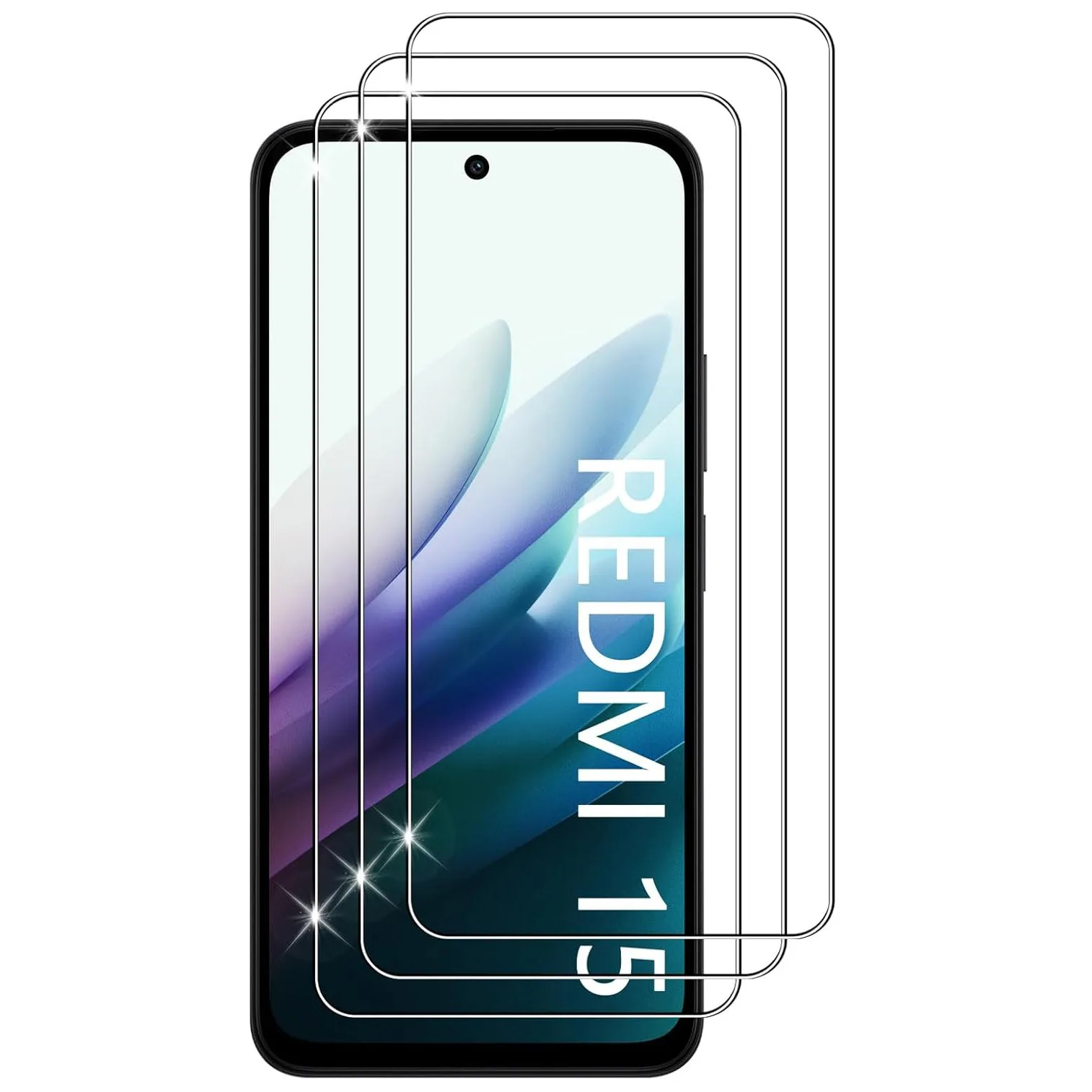 

3pcs Tempered Glass For Xiaomi Redmi 15C Screen Protector Glass Redmi 15 Protective Film