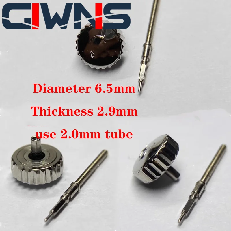 

Watch Head Crown Diameter 6.5mm With 2.0mm Tube Accessories For Seagull