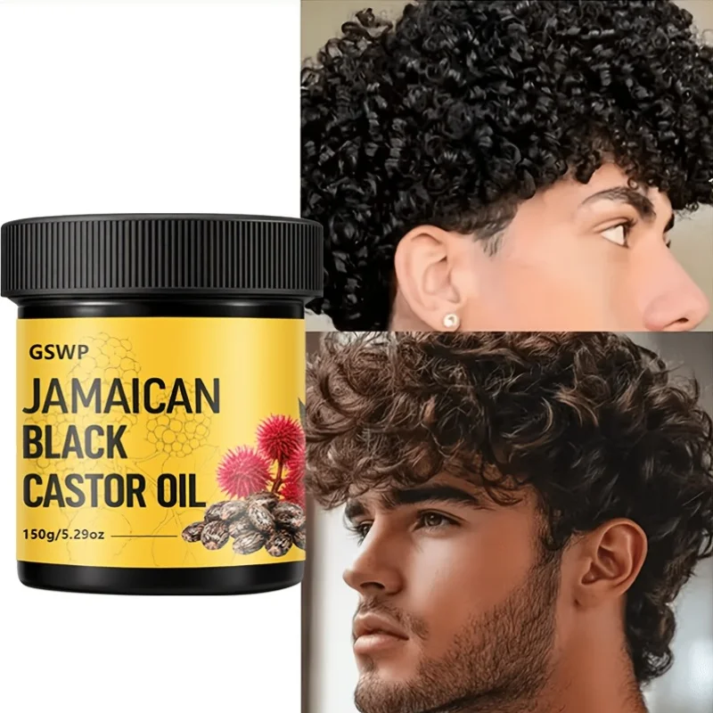GSWP Black Castor Curl Cream has a light, non-greasy texture,  and provides long-lasting hold for voluminous curls.150g
